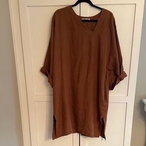 PATRICK KELLY LINEN SLIP DRESS/ TUNIC -MADE IN FRANCE